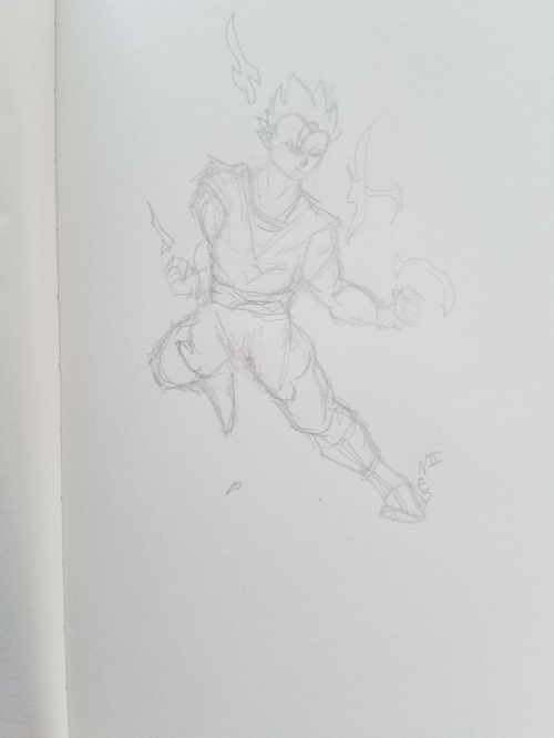 Last Quick Sketch Of Gohan For Today! Have A Lot To Work On But This Was Too Fun To Draw.