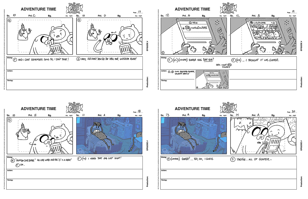 charmainevee: My storyboard test for Adventure Time I did back in 2015~  **FYI, I