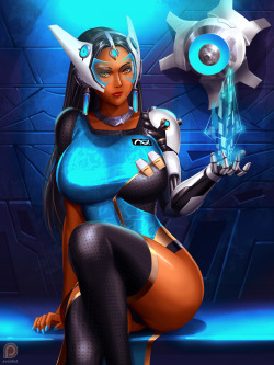 svoidist:  Symmetra, ogled by her sentrypatreon.com/svoidist for NSFWDeviantartFacebook   I want &lt;3