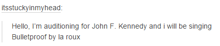 somehownatural:A series of Inappropriate Audition SongsOther tumblr compilations