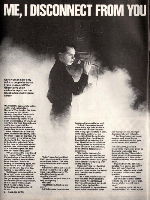 sowhatifiliveinkyushu:Smash Hits (April 3-16, 1980)Gary Numan