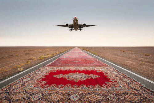 culturenlifestyle:  Peculiar Photographic Trail Of A Magic Carpet Iranian photographer and artist Ja