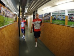 maleathletessocks:  Football. Calum Chambers, Jack Wilshere. FC Arsenal.