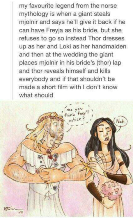 inkandcayenne: fandomsandanythingelse: I was reading Hammer of Thor and this story was referenced an