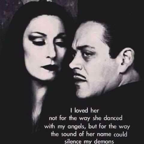 nerdofages:  sakamoto-sama:  THIS IS LOVE BITCHES THIS IS LOVE  GOMEZ AND MORTICIA  They are so beautiful. 