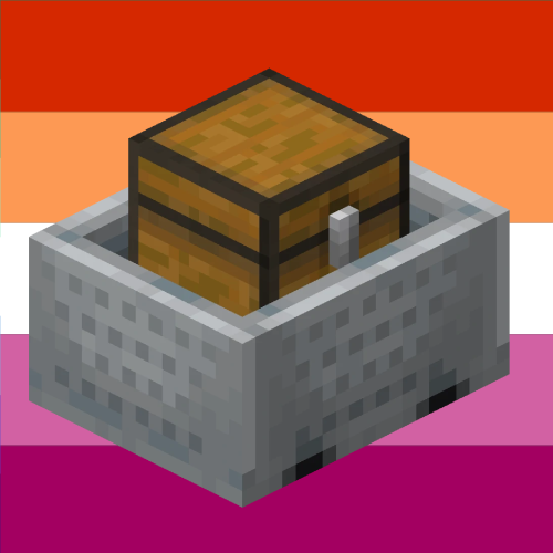 minecraftstim: Lesbian Minecart Chest ■ ■ ■ / ■ ■ ■ / ■ ■ ■