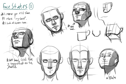 Wednesday UpdateSome face studies from back around the same time I did those wing studies. I’d thoug