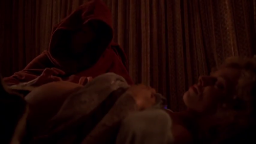 thebellyguide: thebellyguide:The Beastmaster (1982): PREGNANT: At the beginning of the film (~6