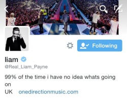 Liam’s new Twitter bio // 10/12 
