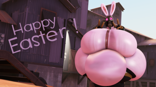 “Happy Easter” ~ by Fattybulous.“Looks like this bunny found already all the choco