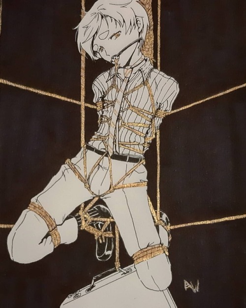 This is one of the characters from my inktobers 2018. It was a weird idea of shibari in a business 