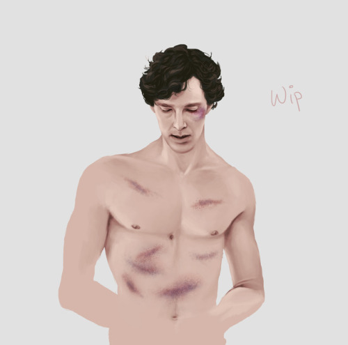 simpleanddestructivechemistry: addignisherlock: Bruises and a bullet wound by Mr and Mrs Watson ohhh