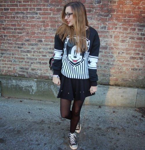 tightsobsession: Mickey is the new black. Via Lauranne Fait Des Betises.