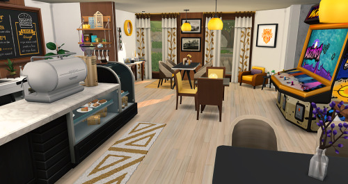 simsontherope:Sims 4 - Pause CaféinéAnd this is the last last of my repurposed fake-apartment!I alre