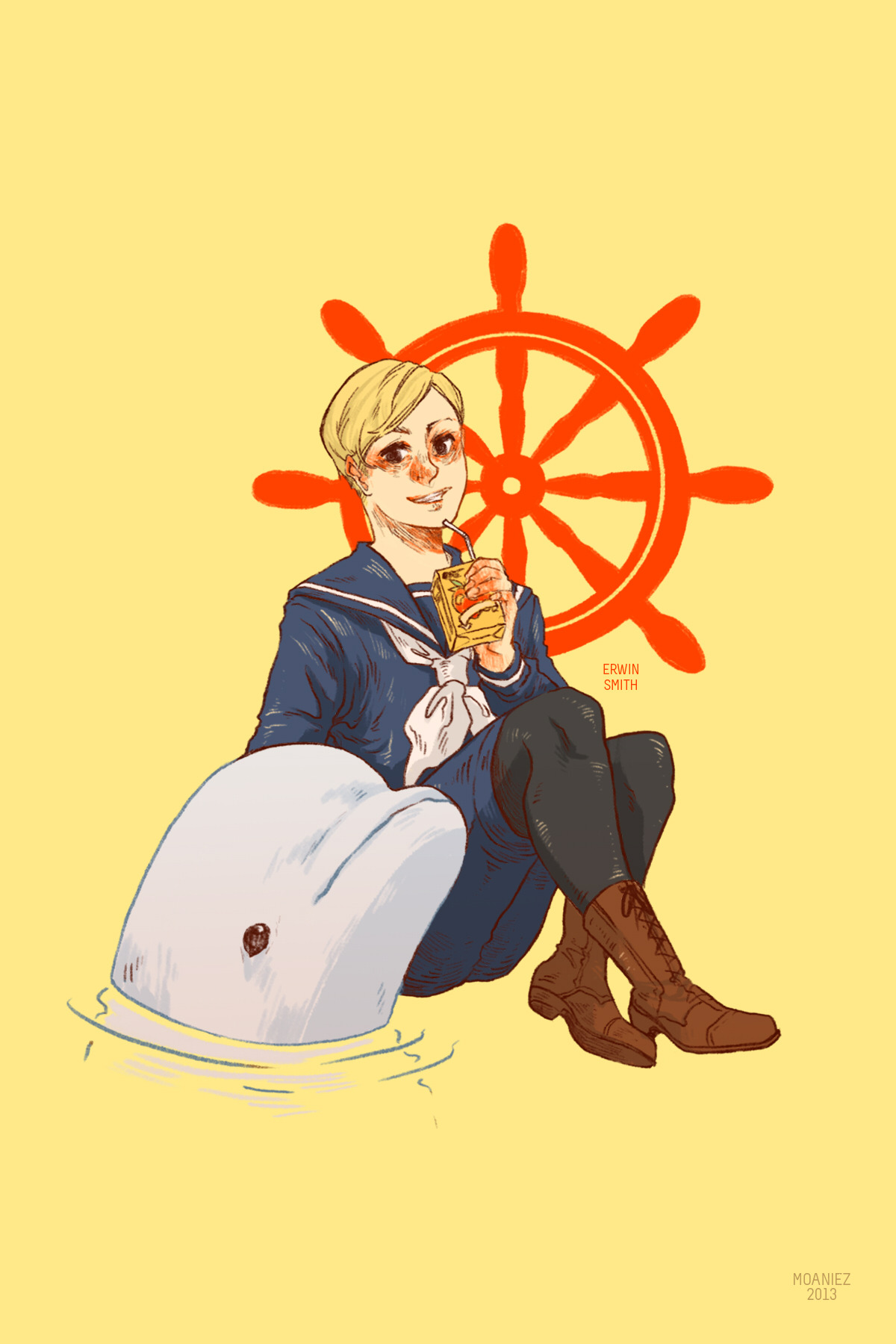 moaniecat:  Sailor Attack on Titan kids! While many put flower crowns on their favorite