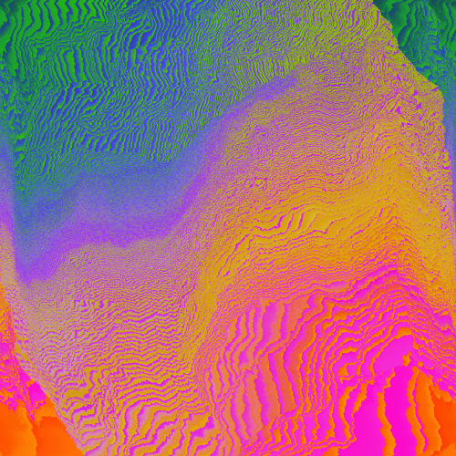 thegenerativeproject:  Seam sort Iterate and rotated - Code translated into python from Jeff Thompson’s original, in processing 