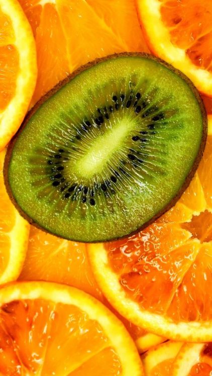 Kiwifruit, lemon, slices, close up, 540x960 wallpaper @wallpapersmug : https://ift.tt/2FI4itB - http