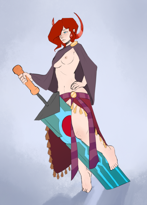 arbuz-budesh: Interesting request. I got asked for Transistor main character in one of LW clothing s