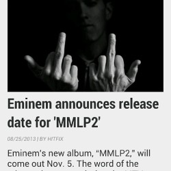 ghdos:  robocunnilingus:  God is back. MMLP2… Amen.  A return to the Em of old would be warranted. I need more Slim Shady.