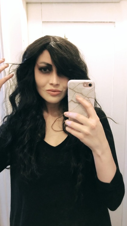 Makeup and wig test for my fave goddess of death. 