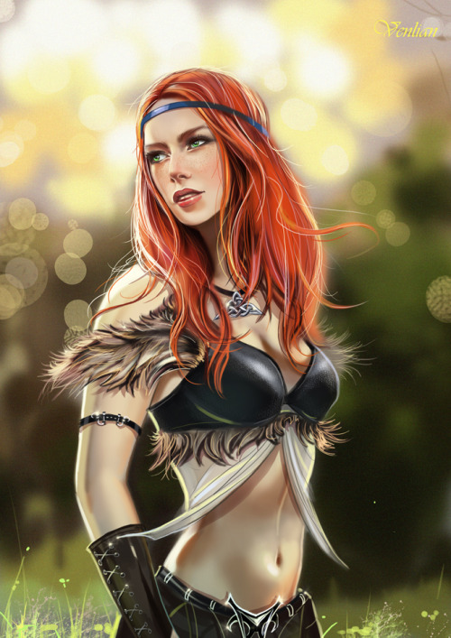 senseorsensuality:  Celtic girl by *Venlian 