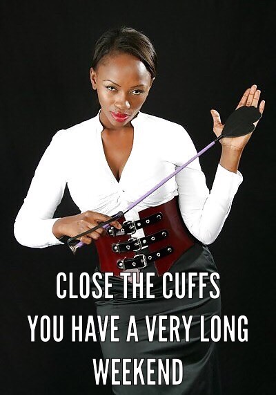 ebony-mistress-white-sissy-bitch:  “Yes Mistress” the only words she ever wants to hear from my inferior white mouth. 