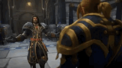Okay But Can We Talk About How Anduins Punch He Gave Wrathion Was So Strong That It Made Wrathion Stumble