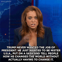 thedailyshow:  Michelle Wolf weighs in on Trump’s historically low approval ratings for an incoming president.