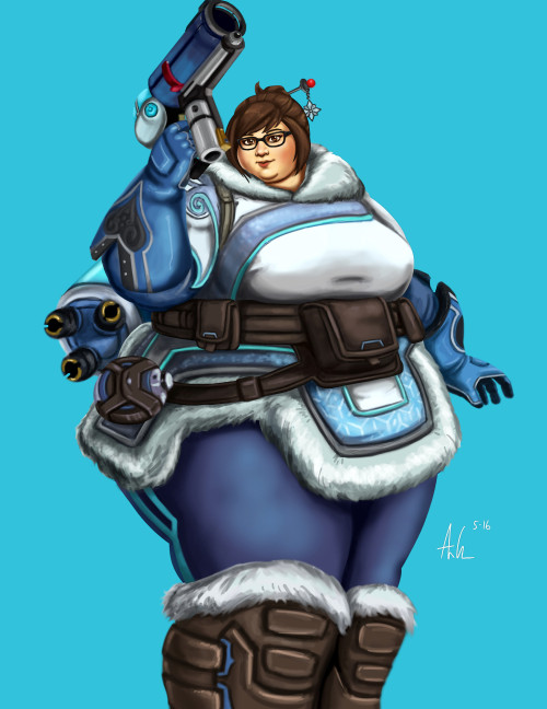 thecafebaltic: ray-norr: “Mei is bae” Felt like drawing Mei from Overwatch.  May try drawing some of