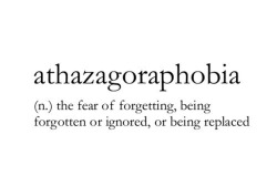 that-weird-girl-with-the-camera:  Athazagoraphobia