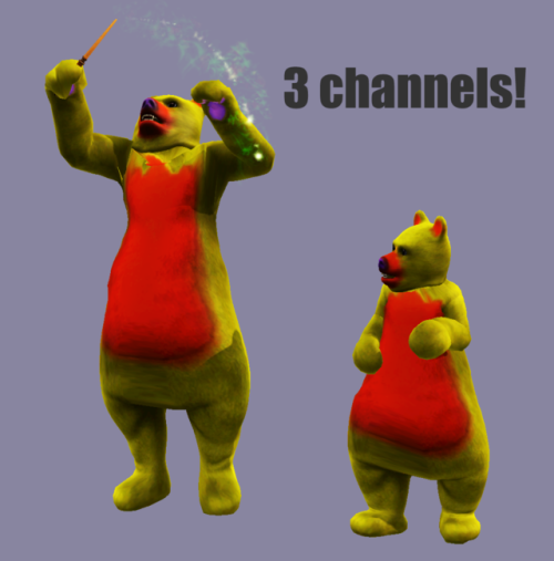 xto3conversionsfinds: acquiresimoleons: Recolorable Bear Suits and HatsI’ve been playing with bear