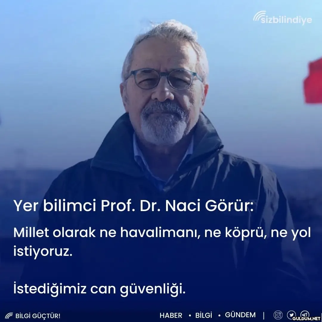 Yer bilimci Prof. Dr. Naci...