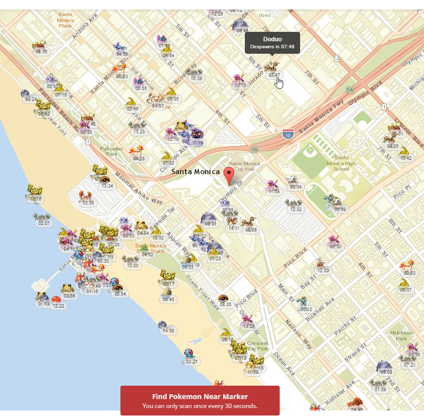 trac3r:    PokÃ©Vision is a real-time map that uses the Niantic API to find and