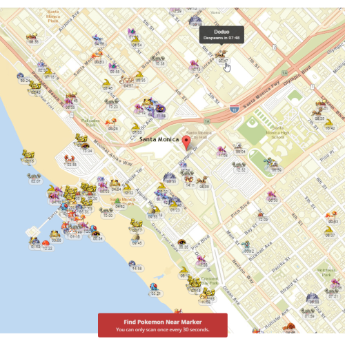 trac3r: PokéVision is a real-time map that uses the Niantic API to find and display the exact