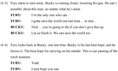 comic-bucky:  Exactly how much Bucky cares for Fury… Original Sin #8 Script   Panels 