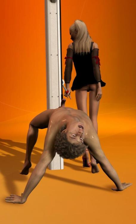 Sex Bondage & ballbusting femdom comics 3D pictures