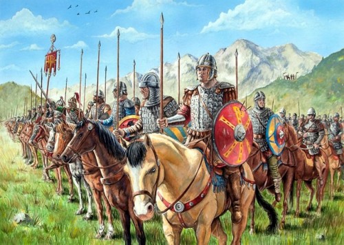 pinturasdeguerra:Byzantine cavalry