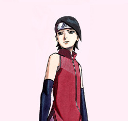 fukurohs:  Uchiha Sarada (without her glasses) ((she has very fierce looking eyes)) 