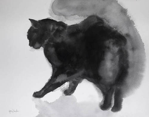 snootyfoxfashion:Beautiful Watercolor Cat Art Prints by bodorkax / x / x / x / xx / x / x / x / xGuy