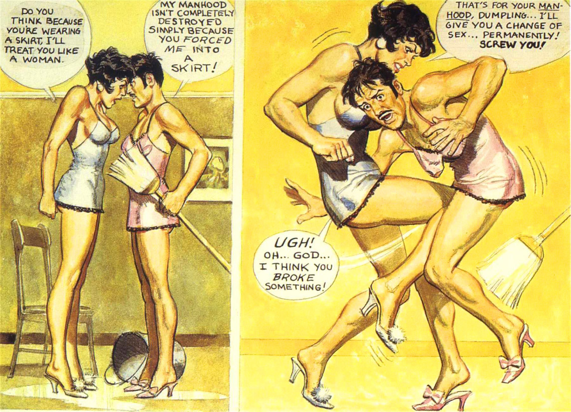 Bonnie and Clara / Pages 46-48Pulp fiction femdom comics