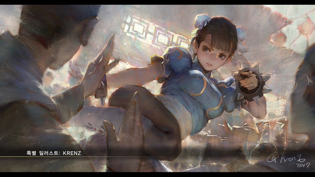 hershuargames:   Chun-li’s arcade ending(SF II) and illustrations   