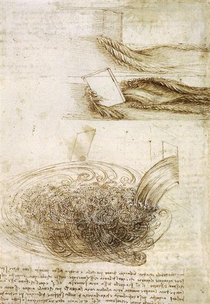 leonardodavinci-art:  Studies Of Water Passing Obstacles And Falling 1508 Leonardo da Vinci