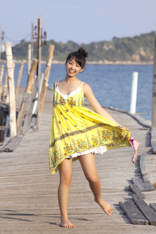 Porn photo japanesesexygirl:  Rina Koike In Yellow Robe