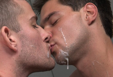 Men kissing