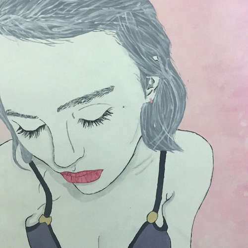 graygalloway:  Lily Rose Depp Painting (mine)