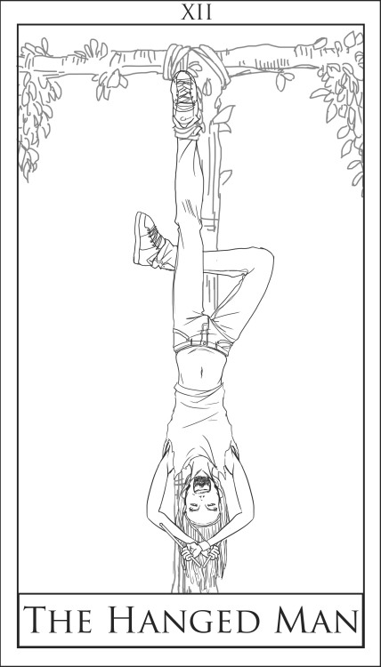 dead-klokateer: oh-godamnit-toki:  The Hanged Man It’s a card all about sacrifice, paradox, an