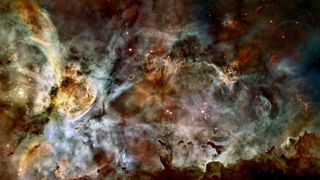 space-pics:  [OC] Carina Nebula 4K Desktop Picture - Lightly Edited [3840x2160]http://space-pics.tumblr.com/