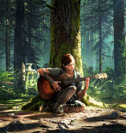 naughtydogsource:Ellie in The Last of Us Part II new official arts (Naughty_Dog/Twitter).