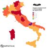 Deaths in road accidents per 100 thousand inhabitants per region in Italy 2020.
by mappaitalia