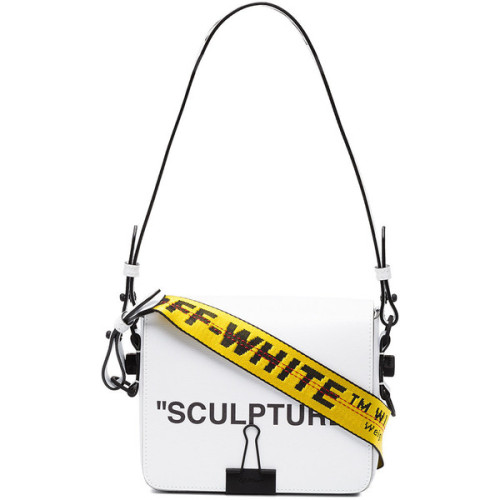 Off-White Sculpture Flap Bag ❤ liked on Polyvore (see more shoulder bag purses)